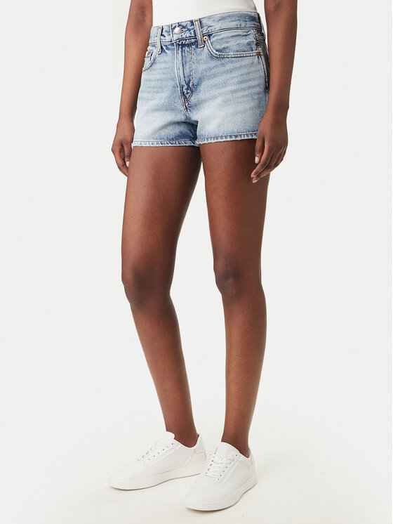 Calvin Klein Jeans Szorty jeansowe LV047F770G Niebieski Slim Fit