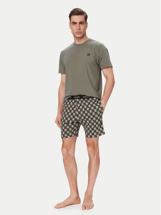 HUGO Piżama Aaron 50556777 Zielony ciemny Regular Fit