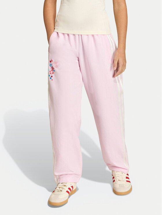 adidas Spodnie dresowe Liberty London KD1760 Różowy Loose Fit