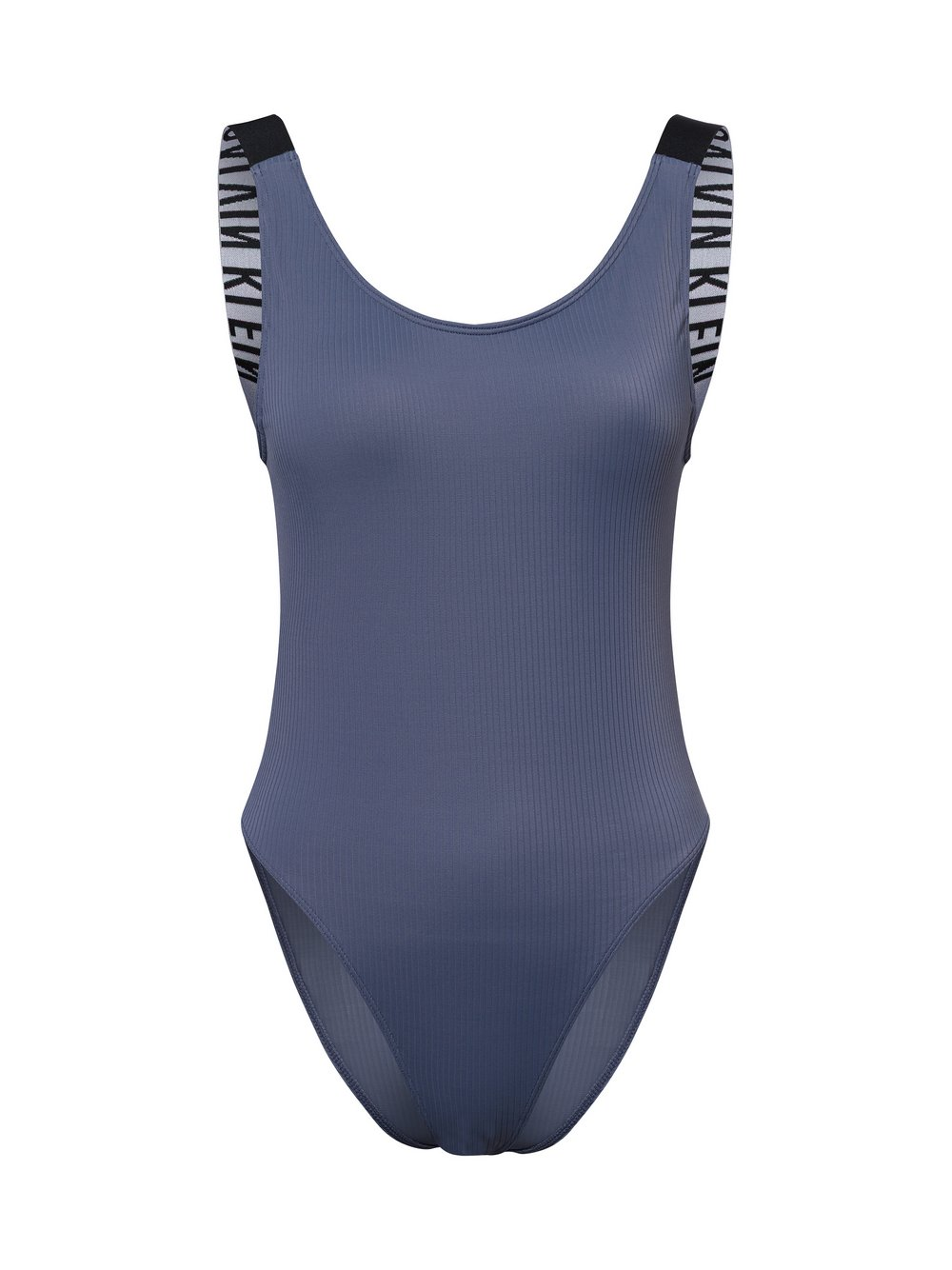 Calvin Klein Damski kostium kąpielowy - Scoop Back Kobiety niebieski|szary, S