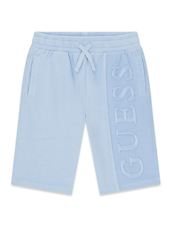 Guess Szorty sportowe L6GD01 KA6R4 Błękitny Regular Fit