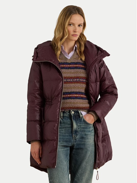 LAUREN RALPH LAUREN Kurtka puchowa 297P04101002 Bordowy Regular Fit