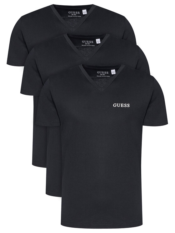 Guess Komplet t-shirtów U5BG58 KCAM1 Czarny Regular Fit