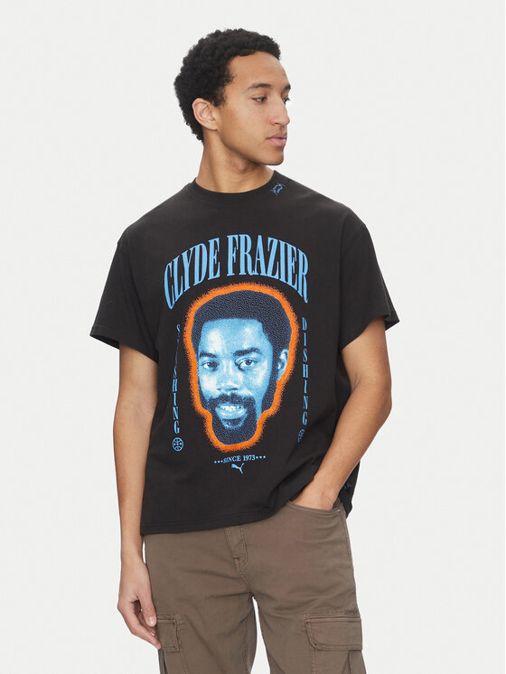 Puma T-Shirt Clyde Forever 630473 Czarny Regular Fit