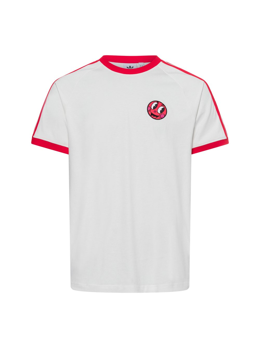 adidas Originals Koszulka męska - Cali Tee Mężczyźni Bawełna biały|czerwony, XL