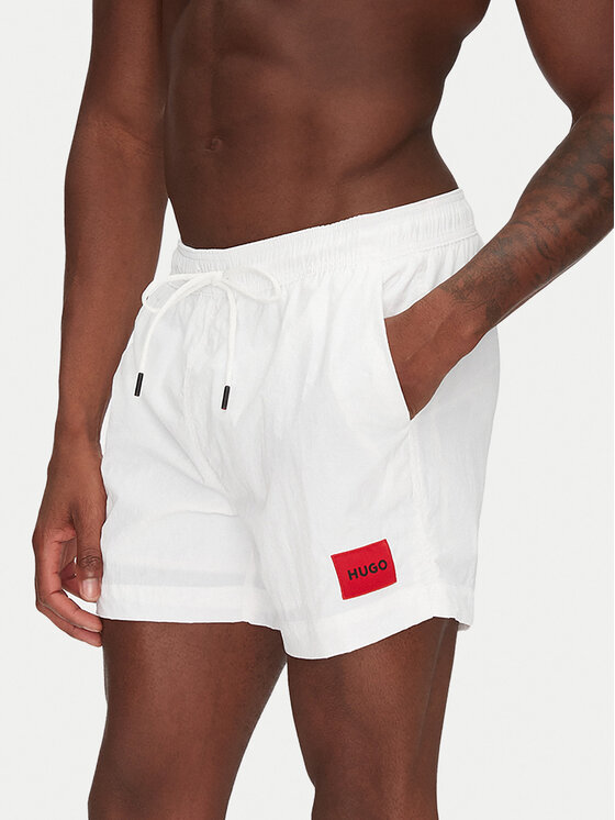 HUGO Szorty kąpielowe Dominica 50493450 Biały Regular Fit