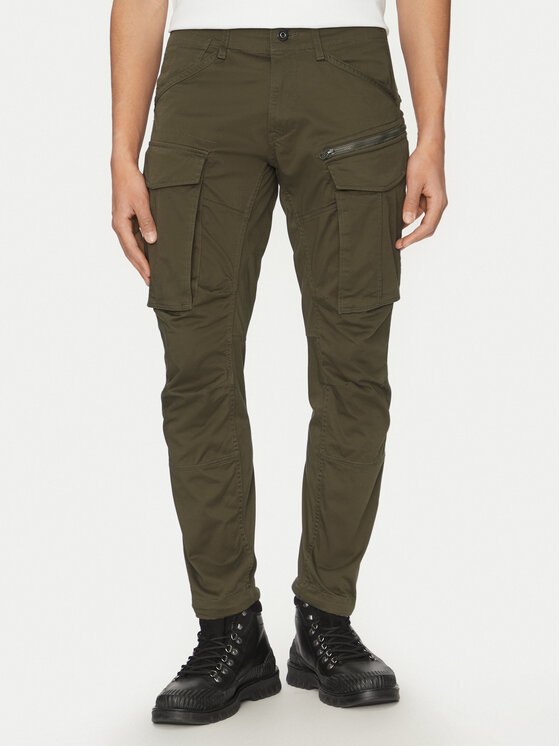 G-Star Raw Spodnie materiałowe Rovic D02190-5126-6059 Zielony Tapered Fit