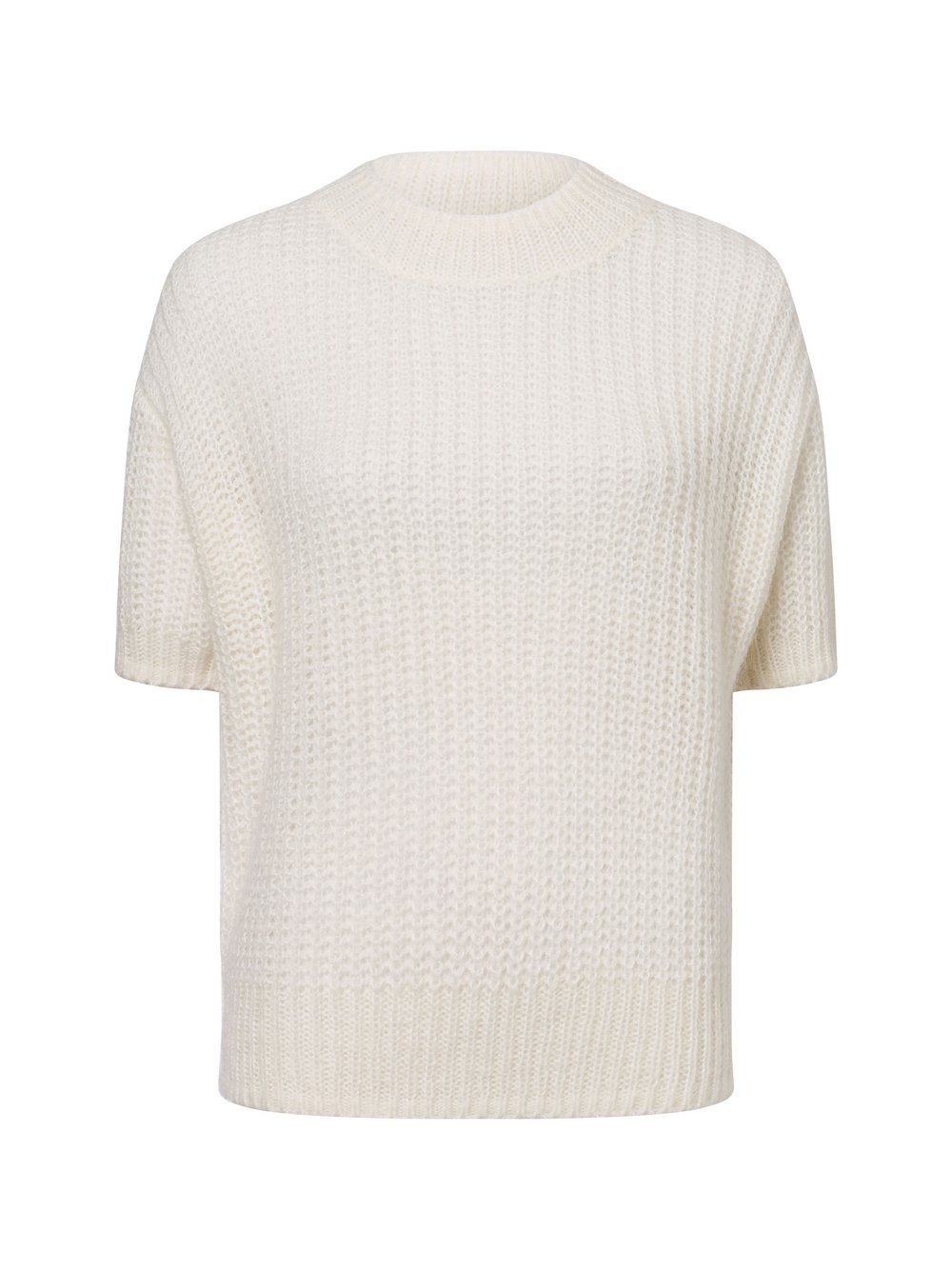 Marie Lund Damski sweter z dzianiny Marie Lund z mieszanki wełny Kobiety biały, XS/S
