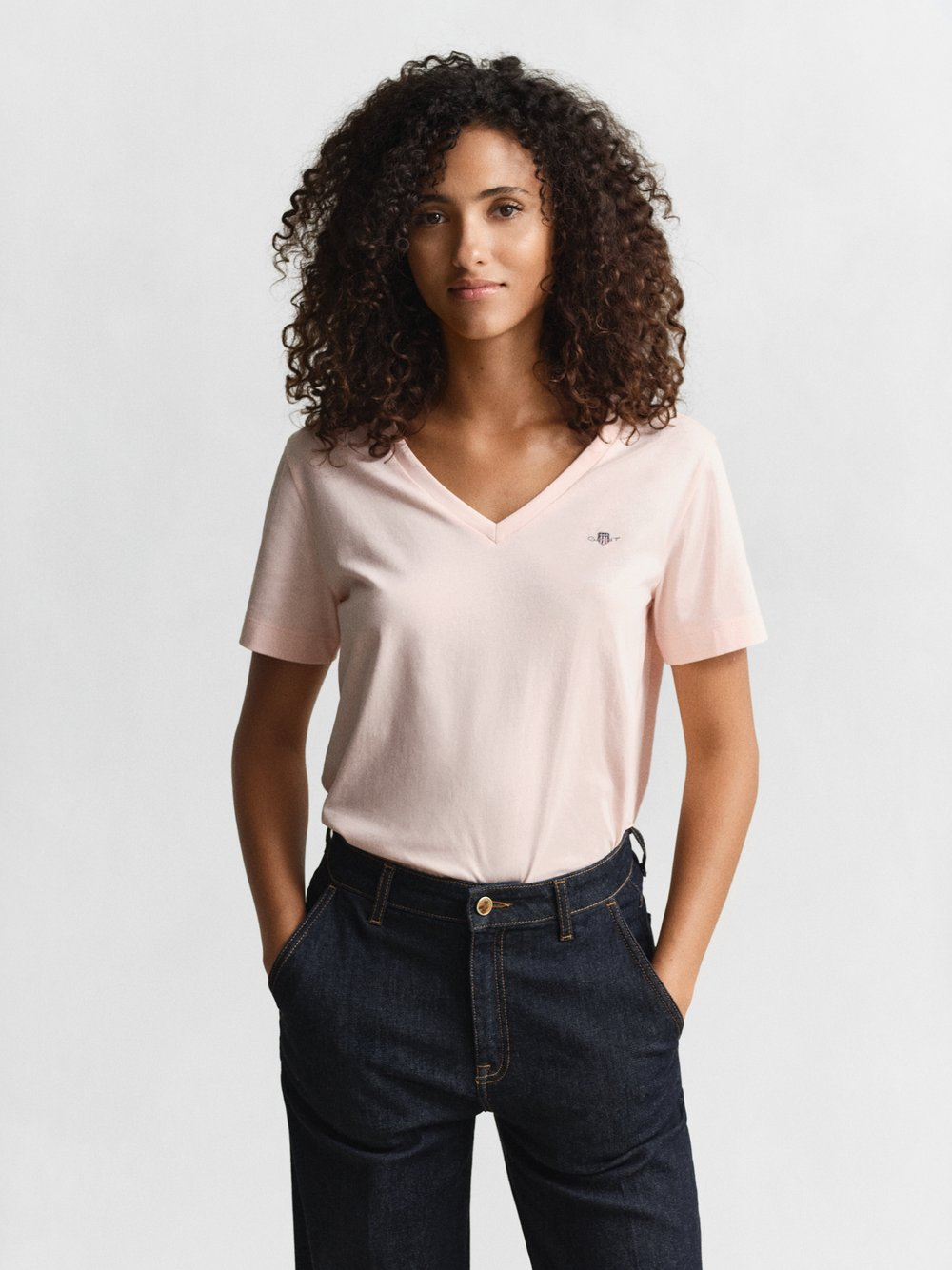 Gant T-shirt damski Kobiety Dżersej różowy, XL