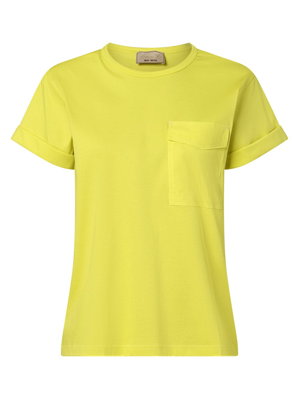 MOS MOSH T-shirt damski Kobiety Bawełna żółty, M