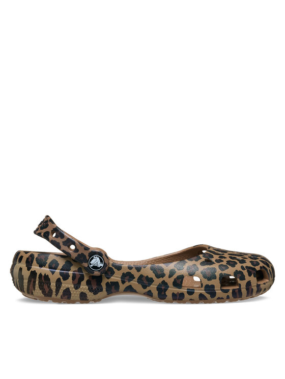 Crocs Baleriny Classic Animal Ballet 212478 Brązowy