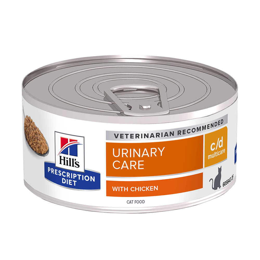 36 x 85 g / 72 x 82 g / 72 x 156 g Hill's Prescription Diet, karma mokra dla kota w super cenie! - c/d Multicare Urinary Care, kurczak, 72 x 156 g