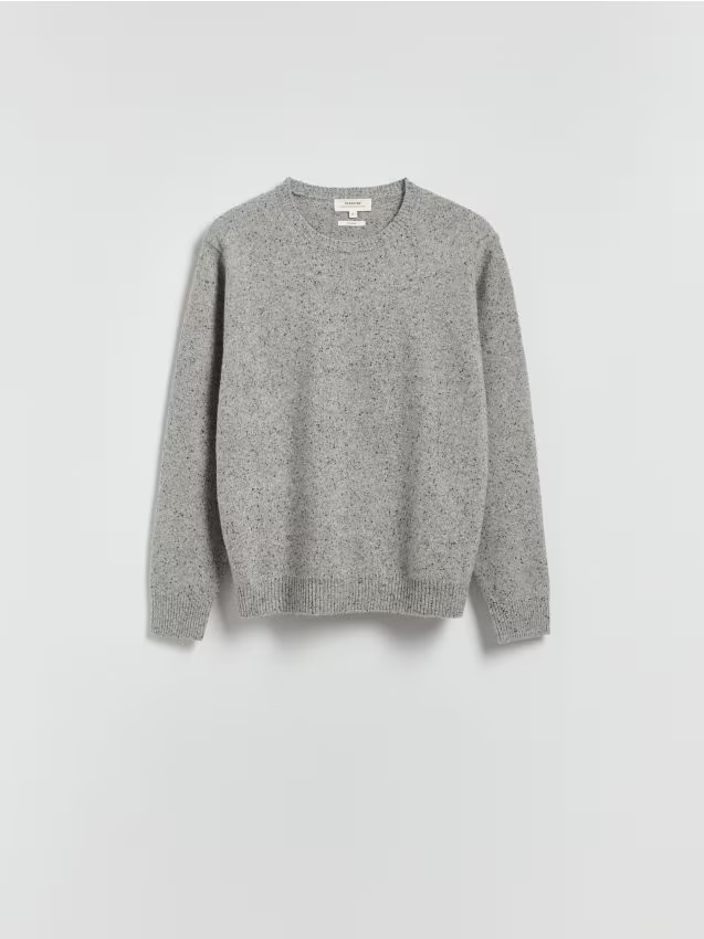 Reserved - Sweter z wełną - jasnoszary