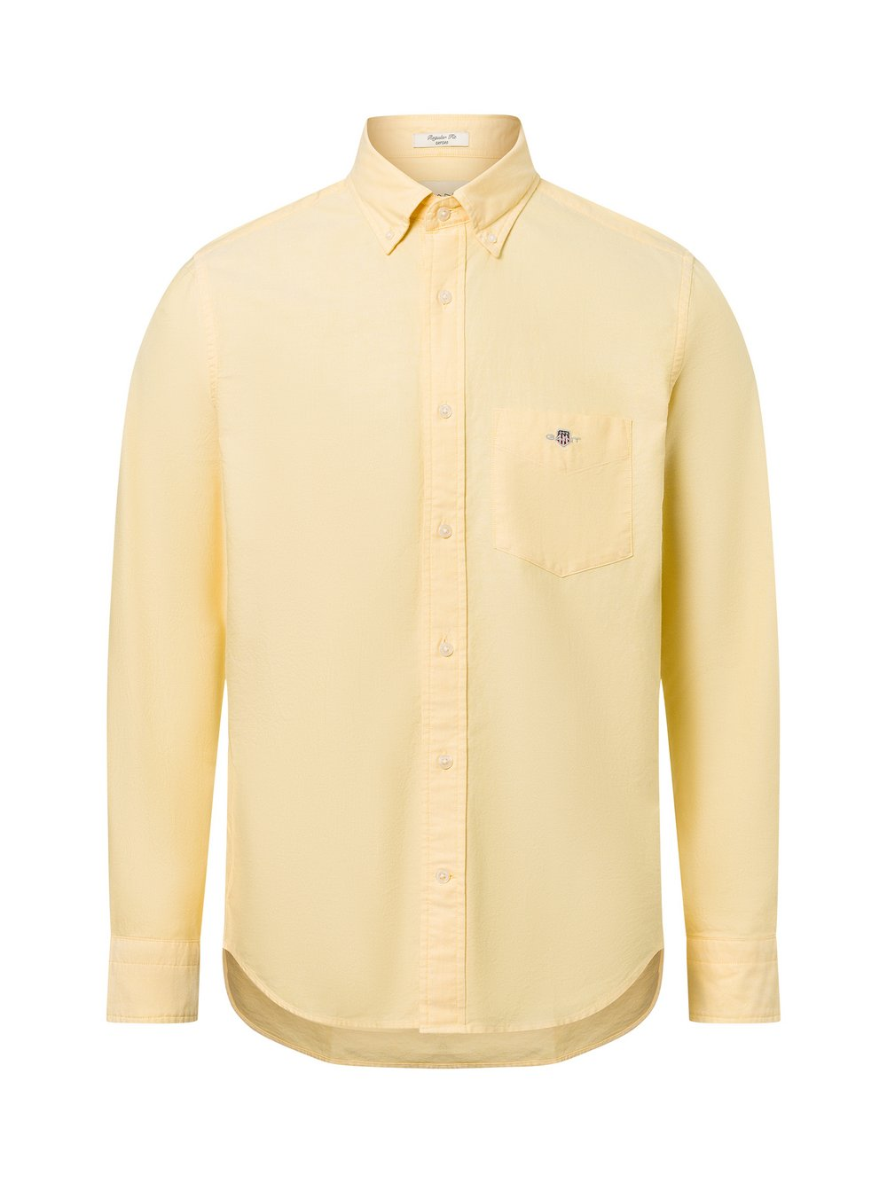 Gant Męska koszula casual Mężczyźni Regular Fit Bawełna żółty, L