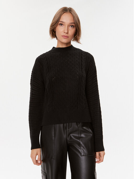 Guess Sweter W3BR37 Z2X40 Czarny Regular Fit