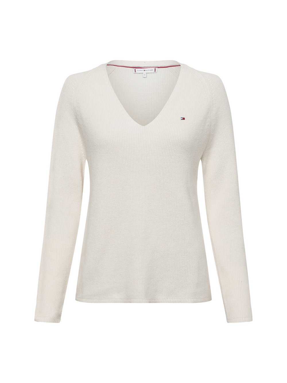 Tommy Hilfiger Sweter damski z dzianiny Kobiety Bawełna beżowy, XS