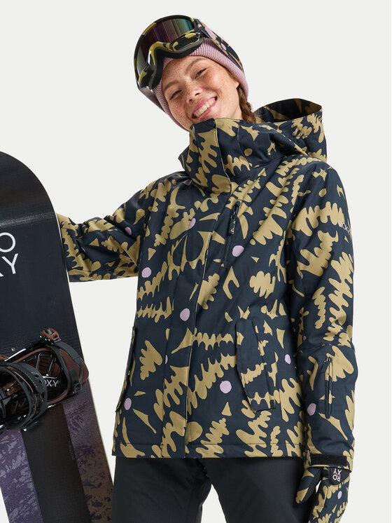 Roxy Kurtka snowboardowa Jetty ERJTJ03529 Czarny Regular Fit miniaturka
