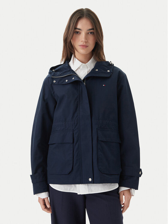 Tommy Hilfiger Kurtka przejściowa Utility WW0WW48612 Granatowy Relaxed Fit