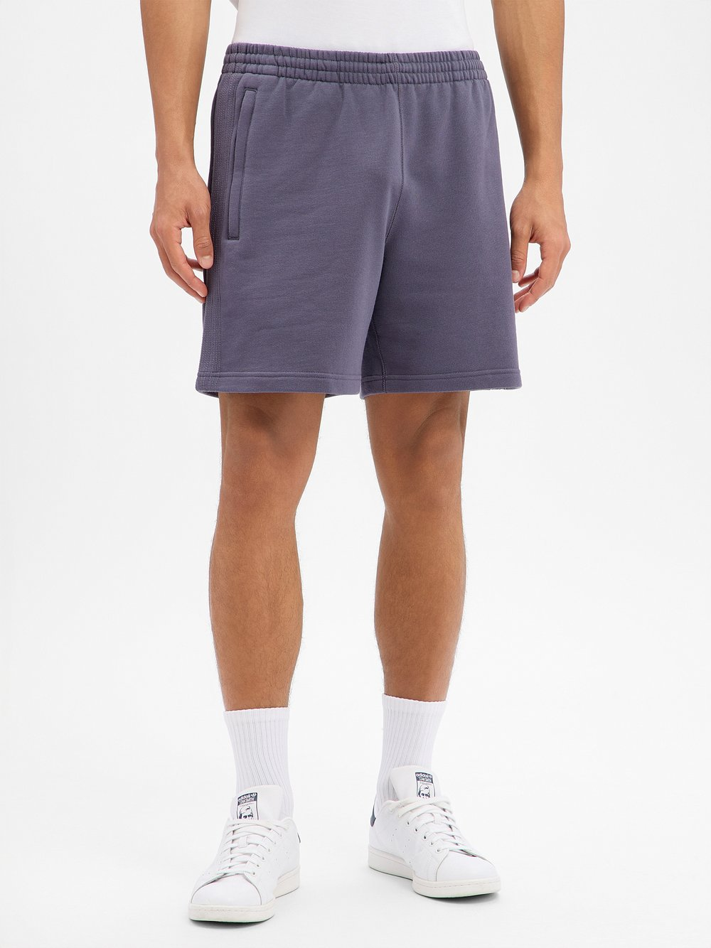 adidas Originals Męskie spodenki dresowe Mężczyźni Materiał dresowy szary, S