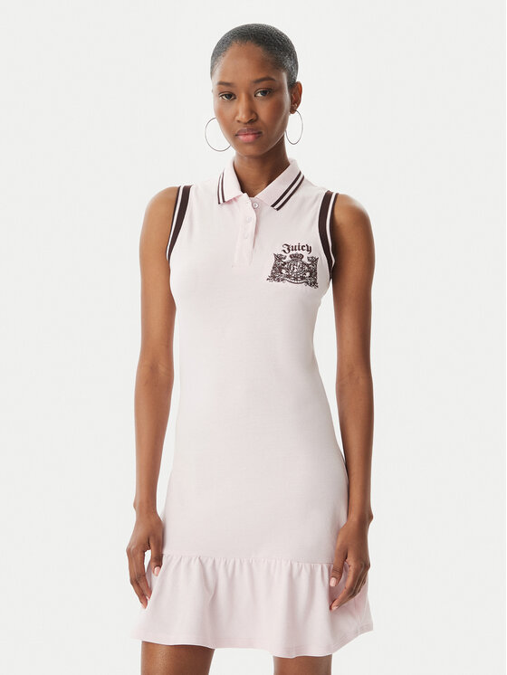 Juicy Couture Sukienka letnia Juicy Peplum JCGED126016 Różowy Regular Fit