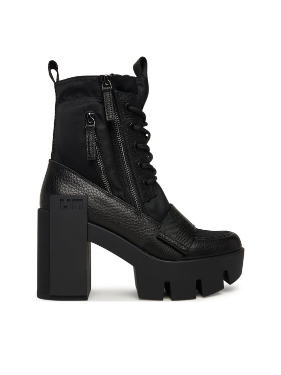 United Nude Trzewiki Grip Combat Mid 1096201165 Czarny