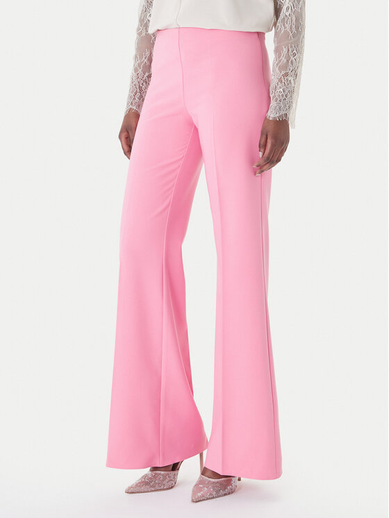 Rinascimento Spodnie palazzo CFC0127878003 Różowy Wide Leg