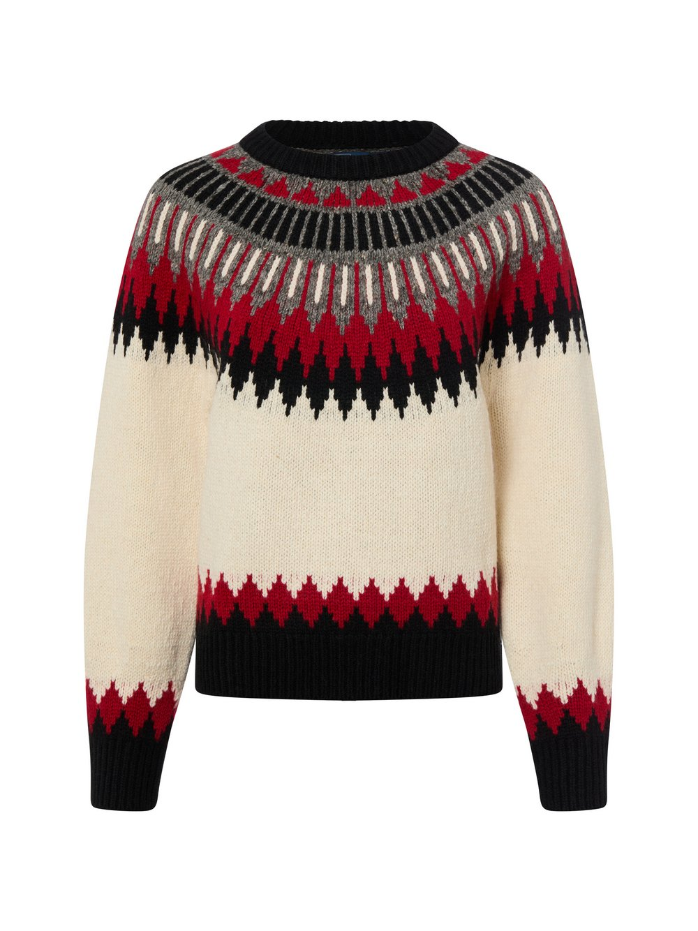 Polo Ralph Lauren Wełniany sweter damski z zawartością kaszmiru Kobiety Wełna beżowy|wielokolorowy, M