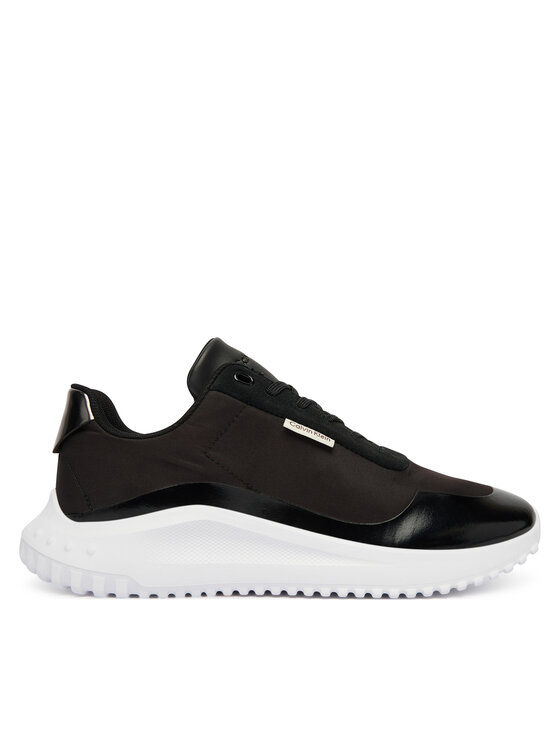 Calvin Klein Sneakersy Eva Runner Lace Up Mat Mix YW0YW02016 Czarny