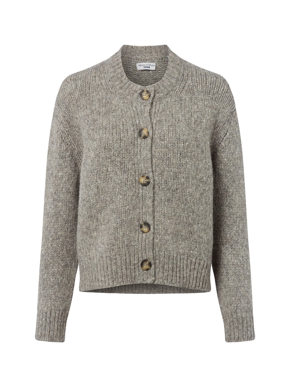 Marc O'Polo Denim Damski kardigan z zawartością alpaki Kobiety szary, XS