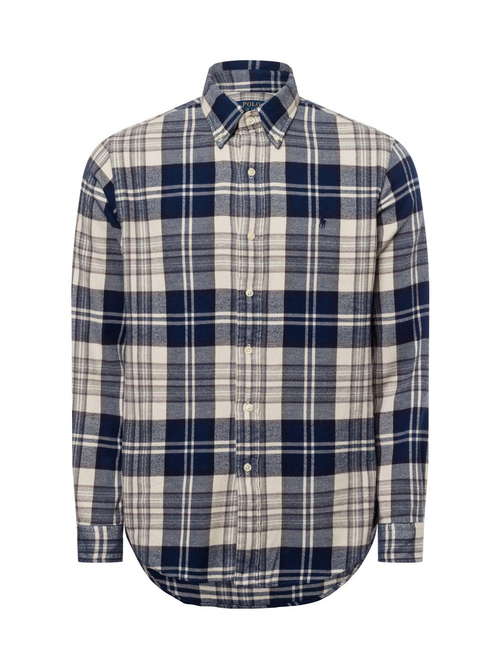 Polo Ralph Lauren Męska koszula casual Mężczyźni Regular Fit Bawełna niebieski|beżowy, L