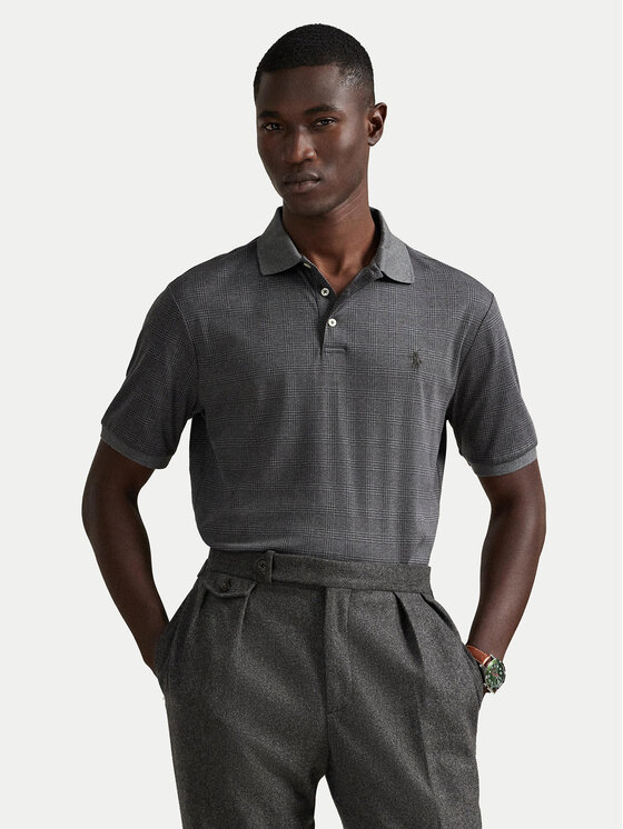 Polo Ralph Lauren Polo 710P07351001 Szary Slim Fit