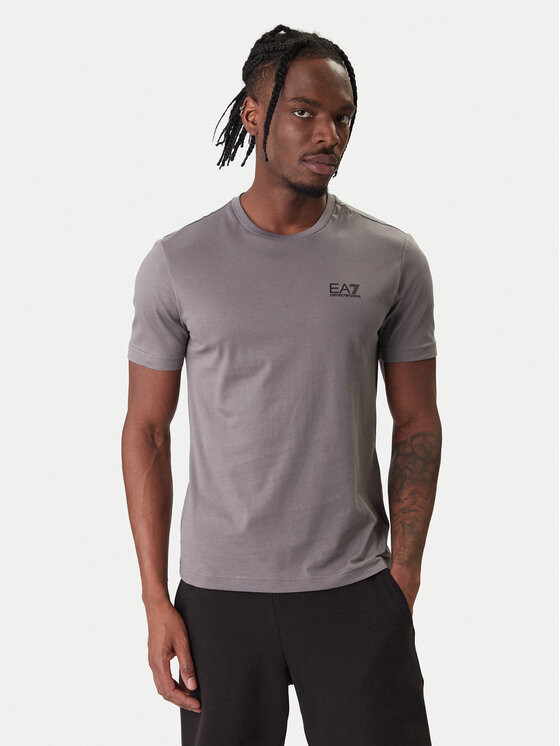 EA7 Emporio Armani T-Shirt 8NPT25 PJVPZ U8086 Szary Regular Fit