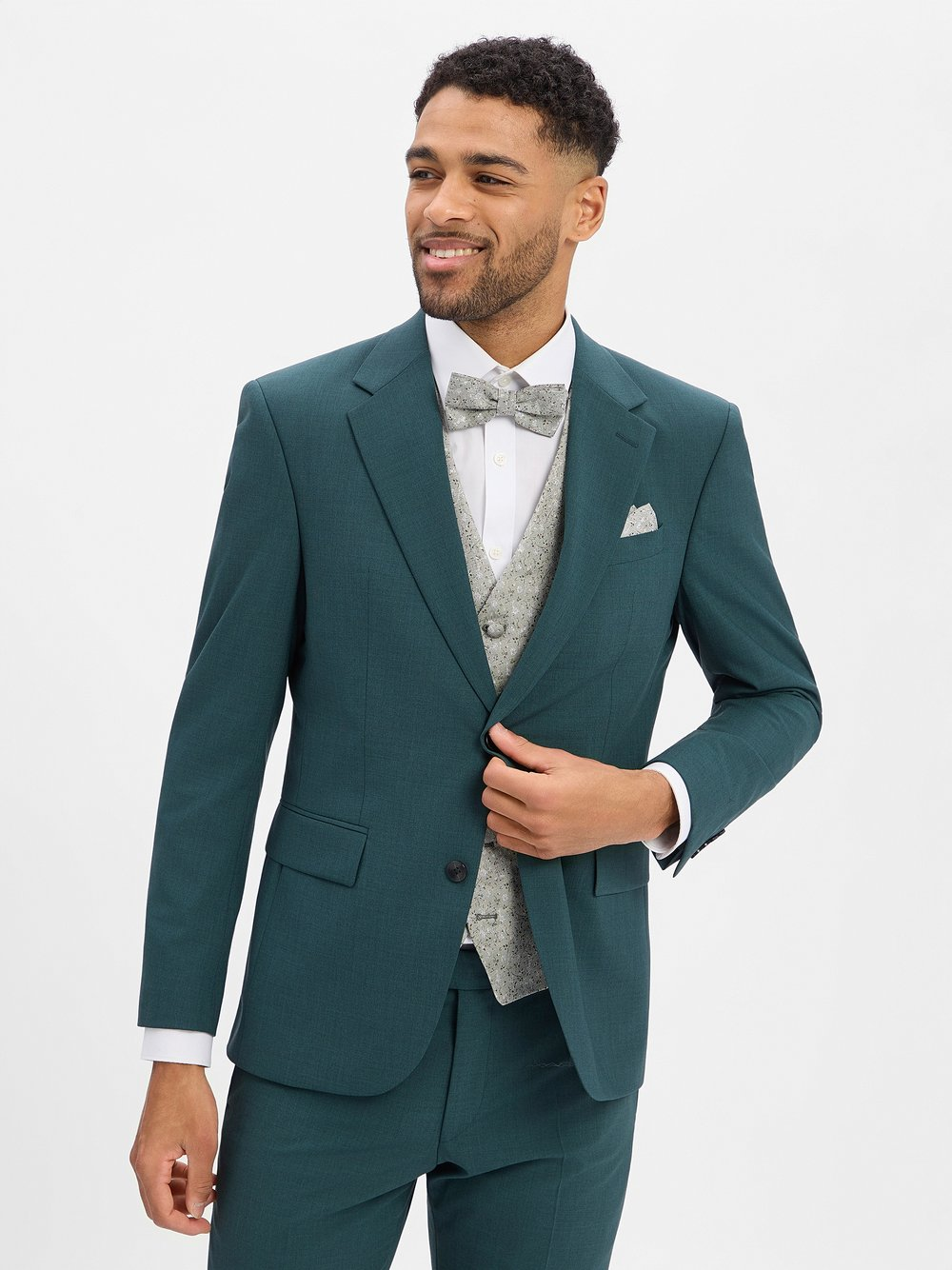 Strellson Męska kurtka modułowa z zawartością wełny - Melvin Mężczyźni Slim Fit zielony, 102
