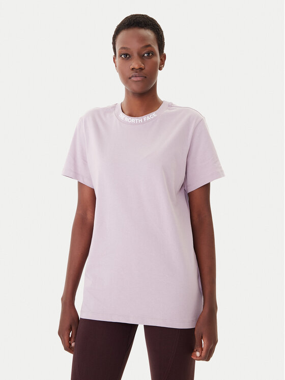 The North Face T-Shirt Zumu NF0A87DJ Fioletowy Regular Fit