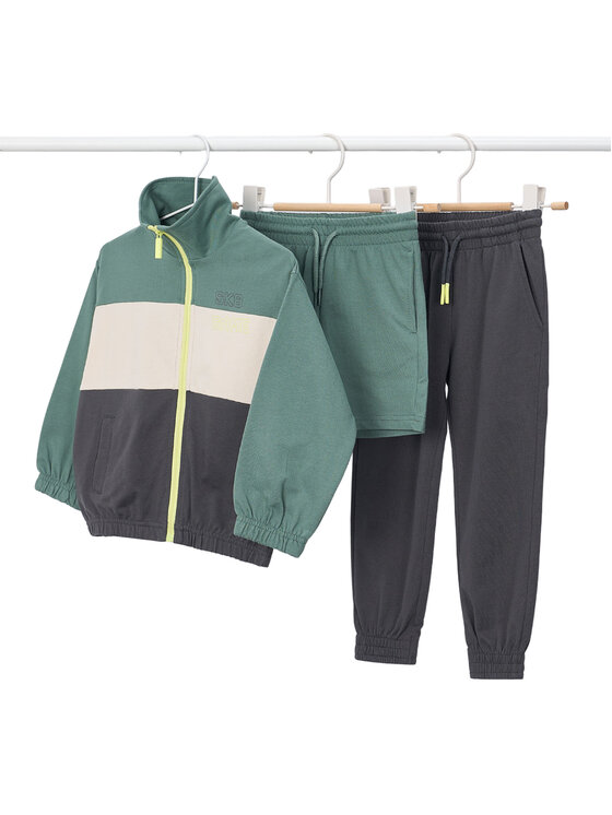Mayoral Komplet dresowy 3883 Zielony Regular Fit