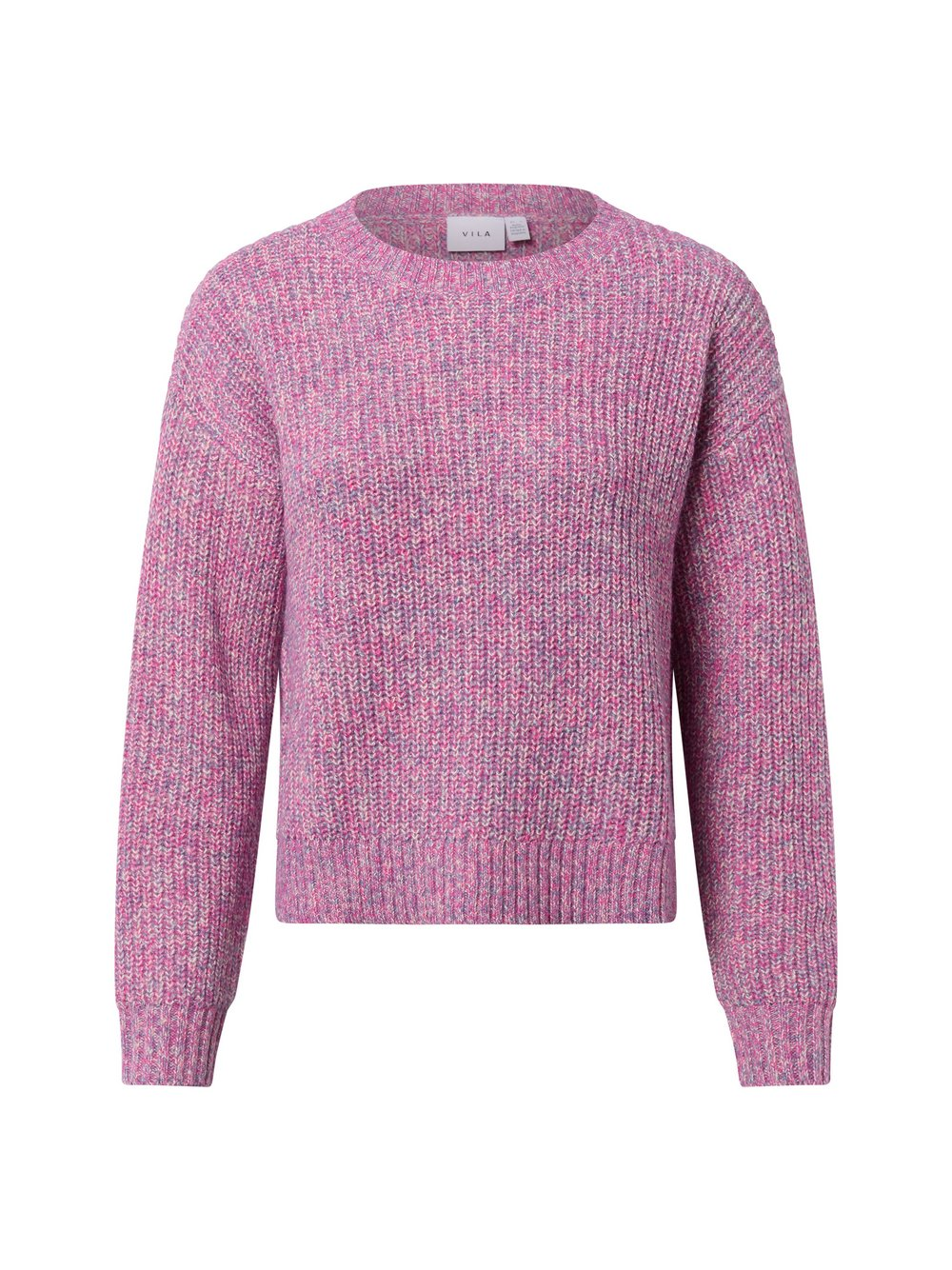 Vila Damski sweter z dzianiny - VISposa Kobiety wyrazisty róż|lila, XL