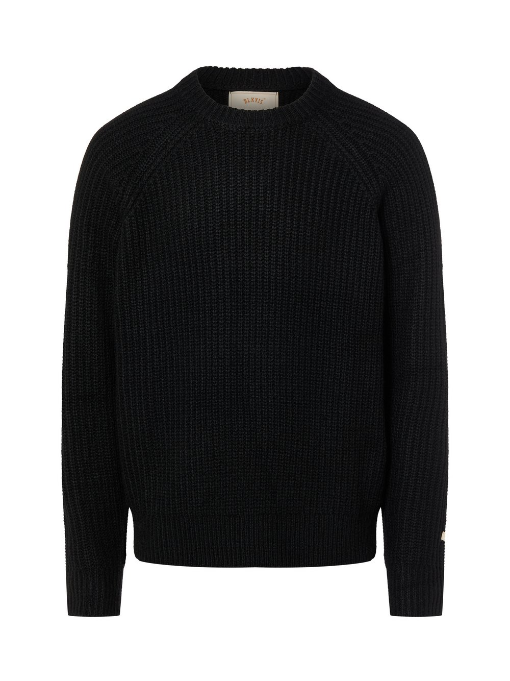 BLKVIS Sweter z zawartością wełny Mężczyźni Sztuczne włókno czarny, L