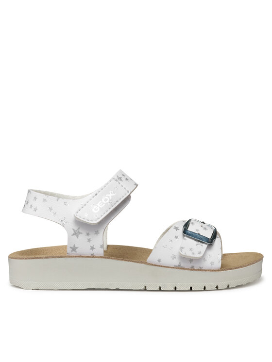 Geox Sandały J Sandal Costarei Gi J15EAB 00004 C1000 M Biały
