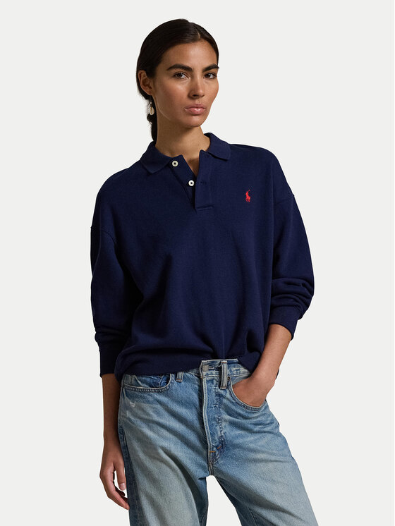 Polo Ralph Lauren Bluza 211947966007 Granatowy Relaxed Fit