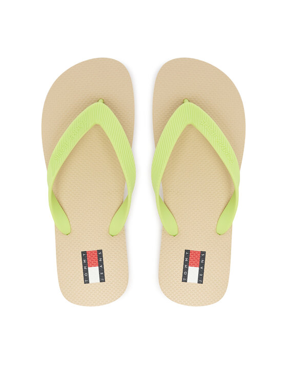 Tommy Jeans Japonki Tjw Logo Summer Sandal EN0EN02979 Żółty