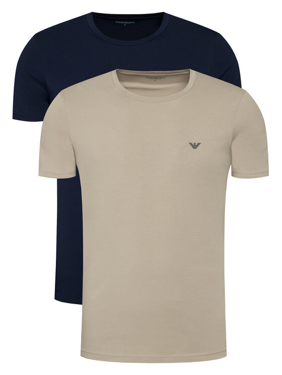 Emporio Armani Underwear Komplet t-shirtów EM000391 AF18881 M1143 Kolorowy Slim Fit