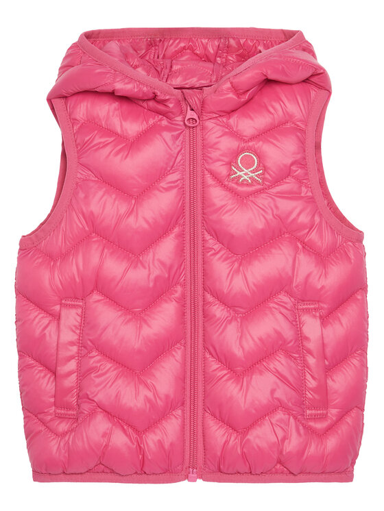 United Colors Of Benetton Kamizelka 21INGJ00H Różowy Regular Fit