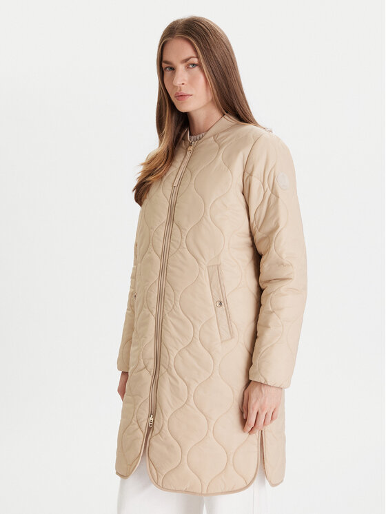 JOOP! Kurtka zimowa Carla 10018874 30047609 Beżowy Regular Fit