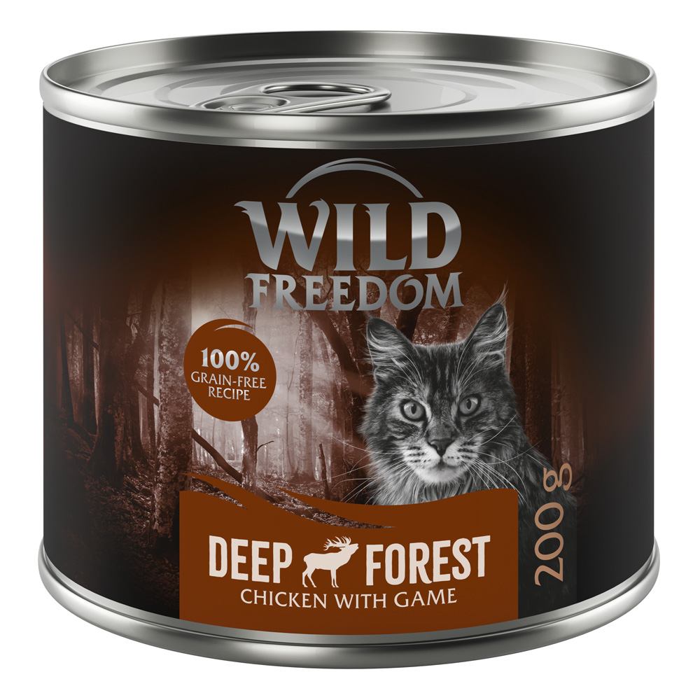 Megapakiet Wild Freedom Adult, 24 x 200 g - Deep Forest - Dziczyzna i kurczak