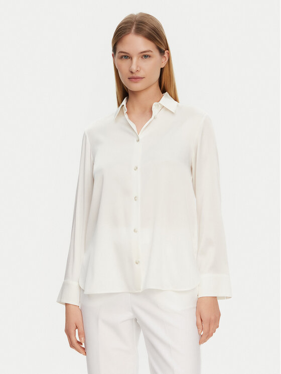 Max Mara Leisure Koszula Kadiak 2516111027650 Écru Regular Fit