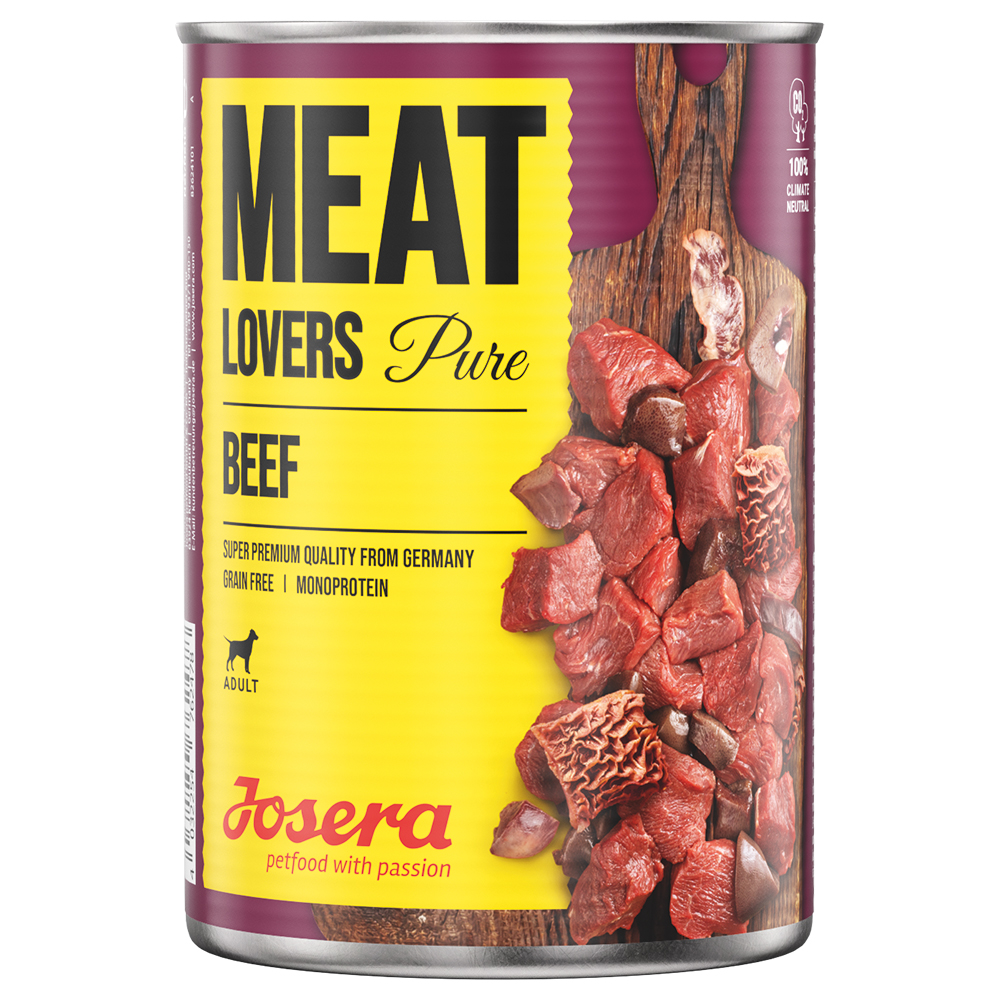 Korzystny pakiet Josera Meatlovers Pure, 12 x 800 g - Wołowina (stara szata graficzna)