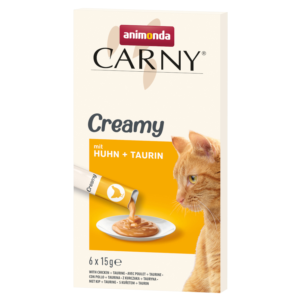 animonda Carny Adult Creamy - Z kurczakiem i tauryną, 24 x 15 g