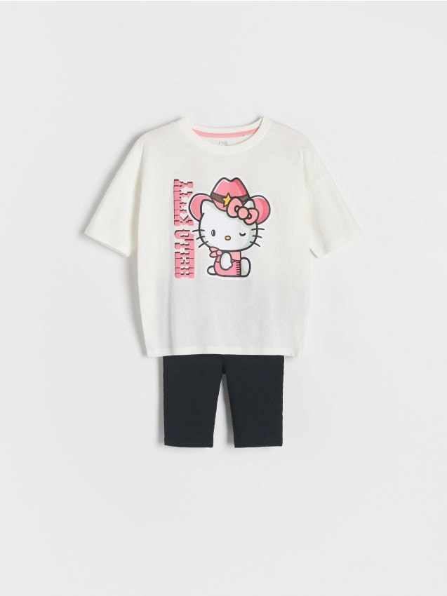 Reserved - Dwuczęściowa piżama Hello Kitty - czarny miniaturka