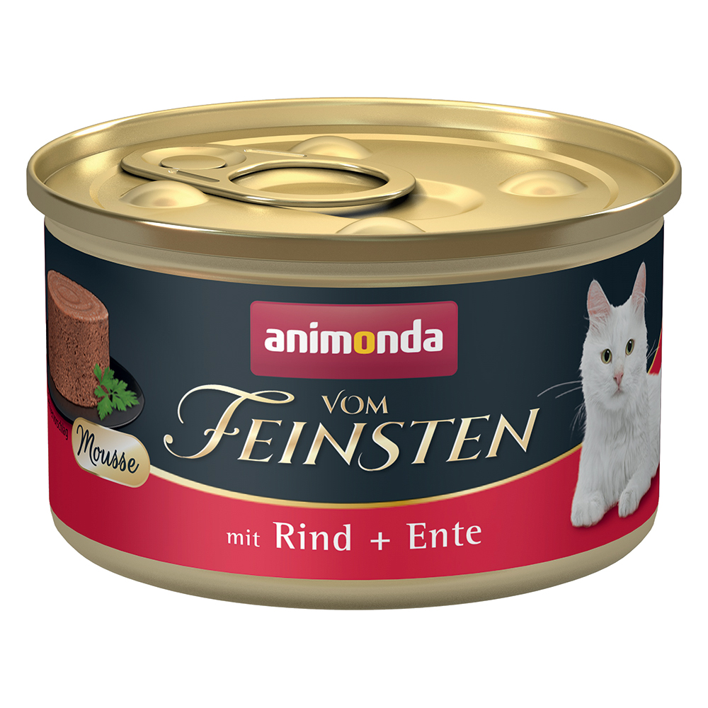 animonda vom Feinsten Adult, 12 x 85 g - Wołowina i drób