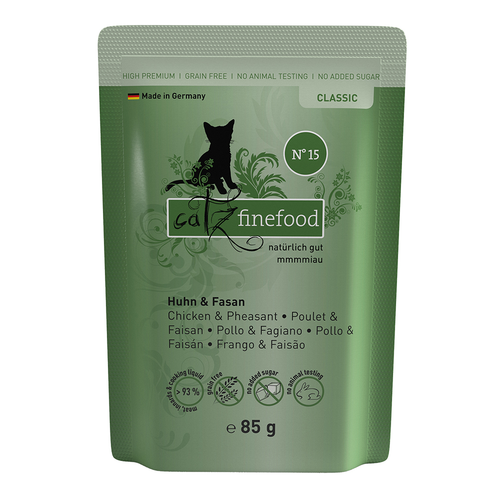 catz finefood w saszetkach, 8 x 85 g - Kurczak z mięsem z bażanta